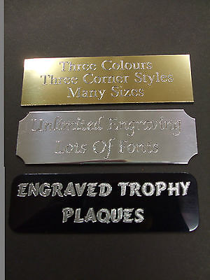 10 x ENGRAVED TROPHY AWARD PLAQUE PLATE PICTURE FILMCELLS MANY SIZES & STYLES