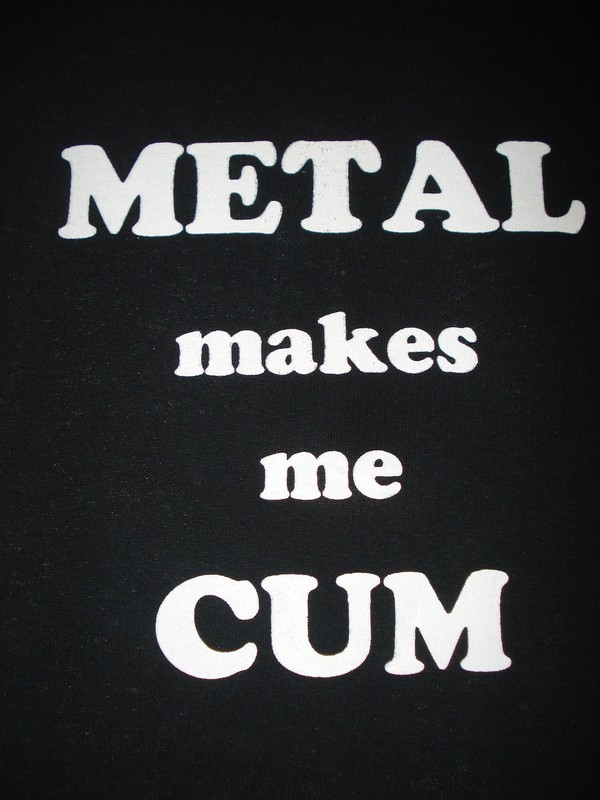 Metal Make Me Cum Shirt Punk Crust Metal Medium Shirt Original eBay