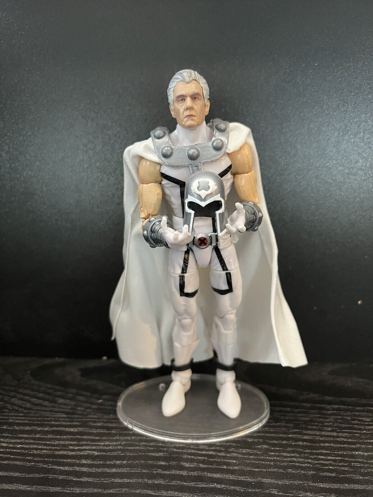 Marvel Legends House of X Magneto Custom Built And Painted 6” W/ Cloth Cape