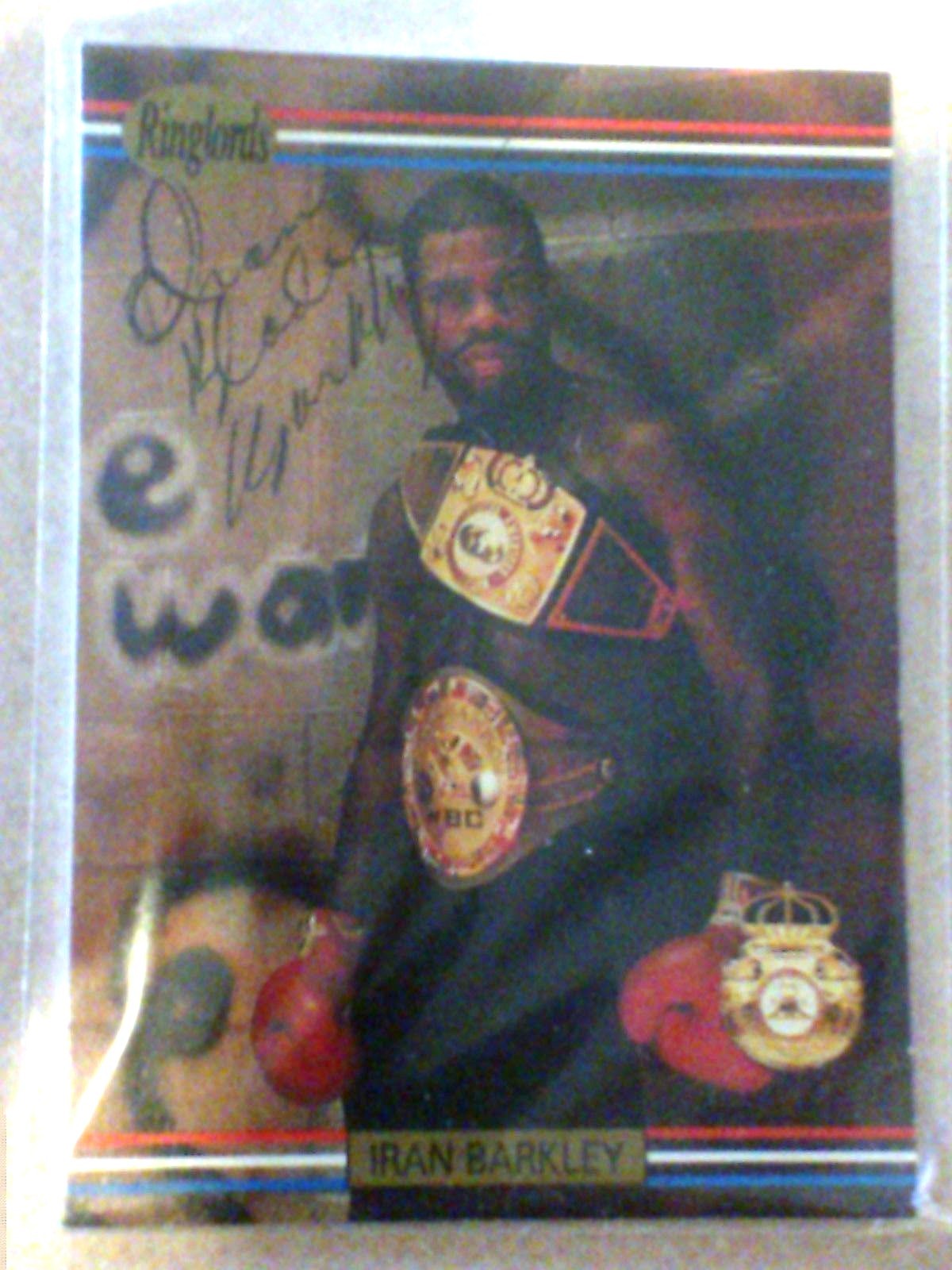 IRAN BARKLEY AUTOGRAPH CARD