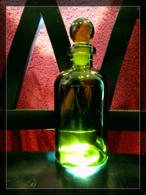 Recycled Glass Vintage Green Apothecary Decorative Glass ...