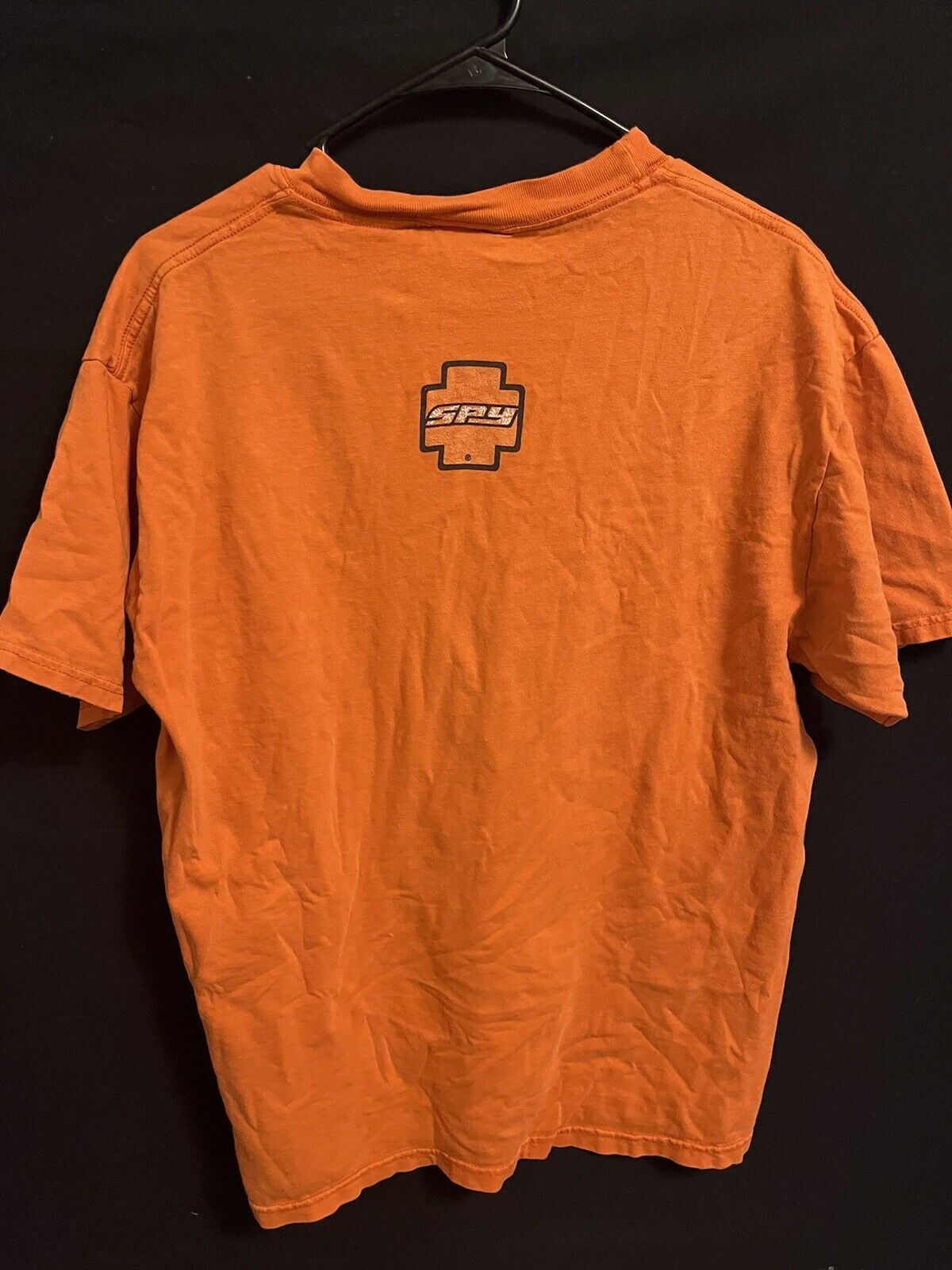 Vintage SPY Optic Logo Sunglasses Promo T Shirt Size Large Orange Y2K Skate