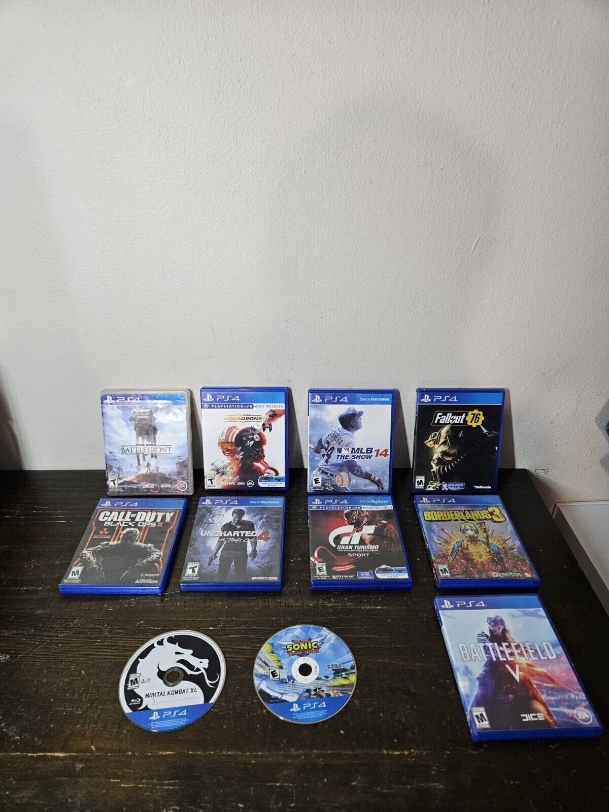 Sony PlayStation 4 Lot Of 11 Games Borderlands Call Of Duty Battlefield Sonic