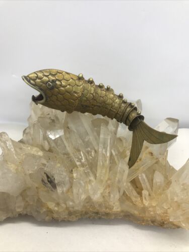 Mid 20th Century Articulated Bronze Koi Fish Bottle Opener