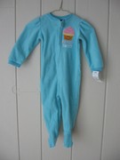 New w/Tag! Blue JOE BOXER GIRLS Sz 3T PAJAMAS Blanket SLEEPER Footed FLEECE 