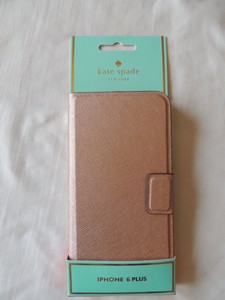 ... NWT Kate Spade Rose Gold iPhone 6 Plus Newbury Lane Leather Folio Case