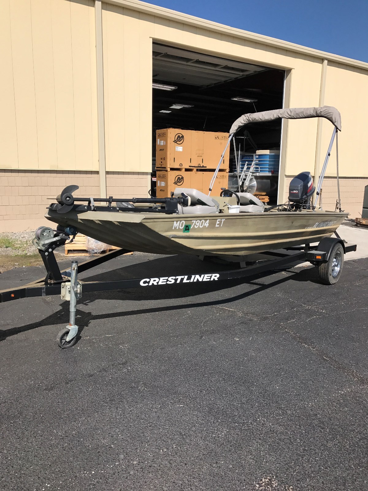 Alumacraft 1650A CS Welded John Boat 1995 with 1999 C50TLRX Yamaha