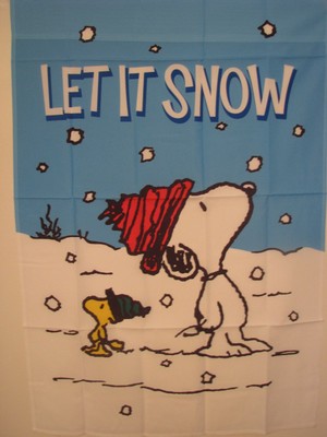 PEANUTS SNOOPY & WOODSTOCK LET IT SNOW ...