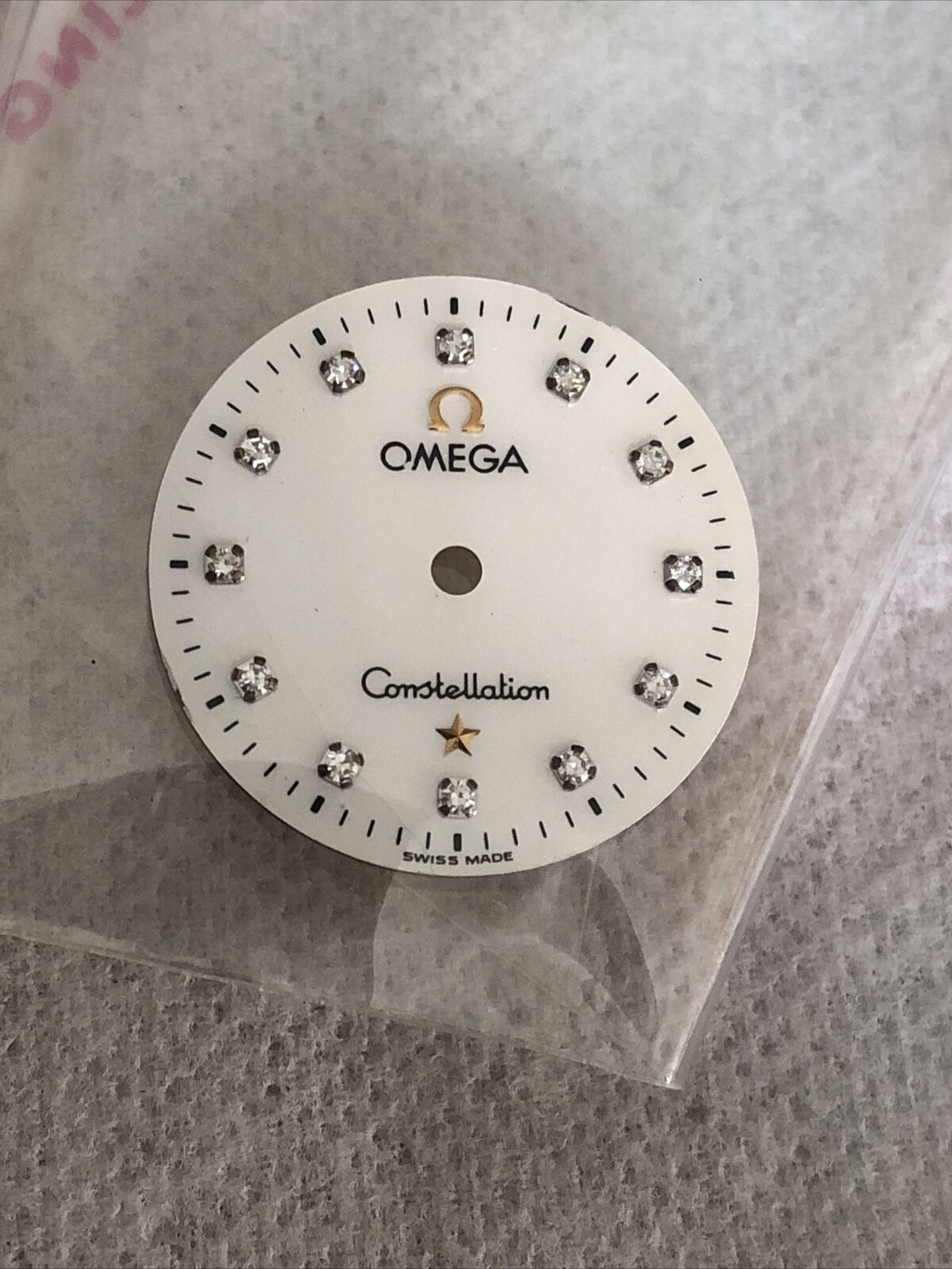 Vintage Omega Constellation Lady Pearl Diamonds Dial for Parts