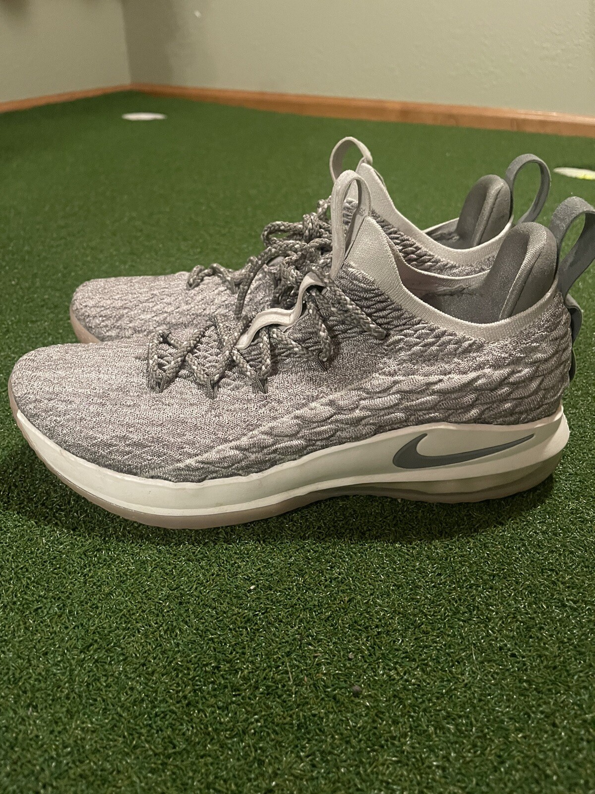 31cm(US13) - ナイキ レブロン 15 Low ライト ボーン グレー 2018 海外