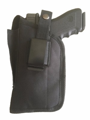 PINK w//BLACK IWB Leather Gun Holster YOUR CHOICE:rh,lh-laser-slide-cant-belt-mag