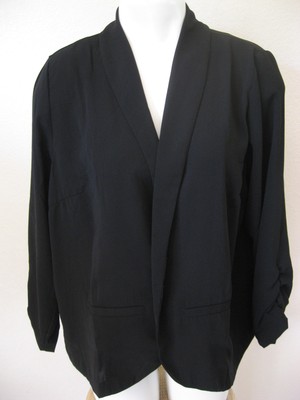 womens black blazer large new concepts new york career versatile 