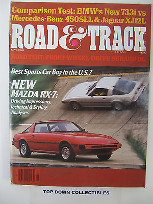 Road and Track Magazine   May  1978           Best Sports Car Buy In The (Best Roads In Us)