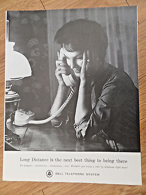 1962 Bell Telephone Ad  Long Distance The Next Best Thing to Being (The Next Best Thing To Being There)