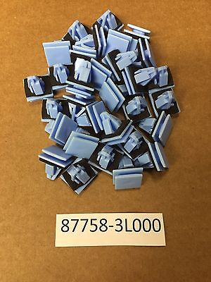 Set of 25 Blue Nylon Rocker Panel Molding Clips Sealer Fits Hyundai 87758-3L000