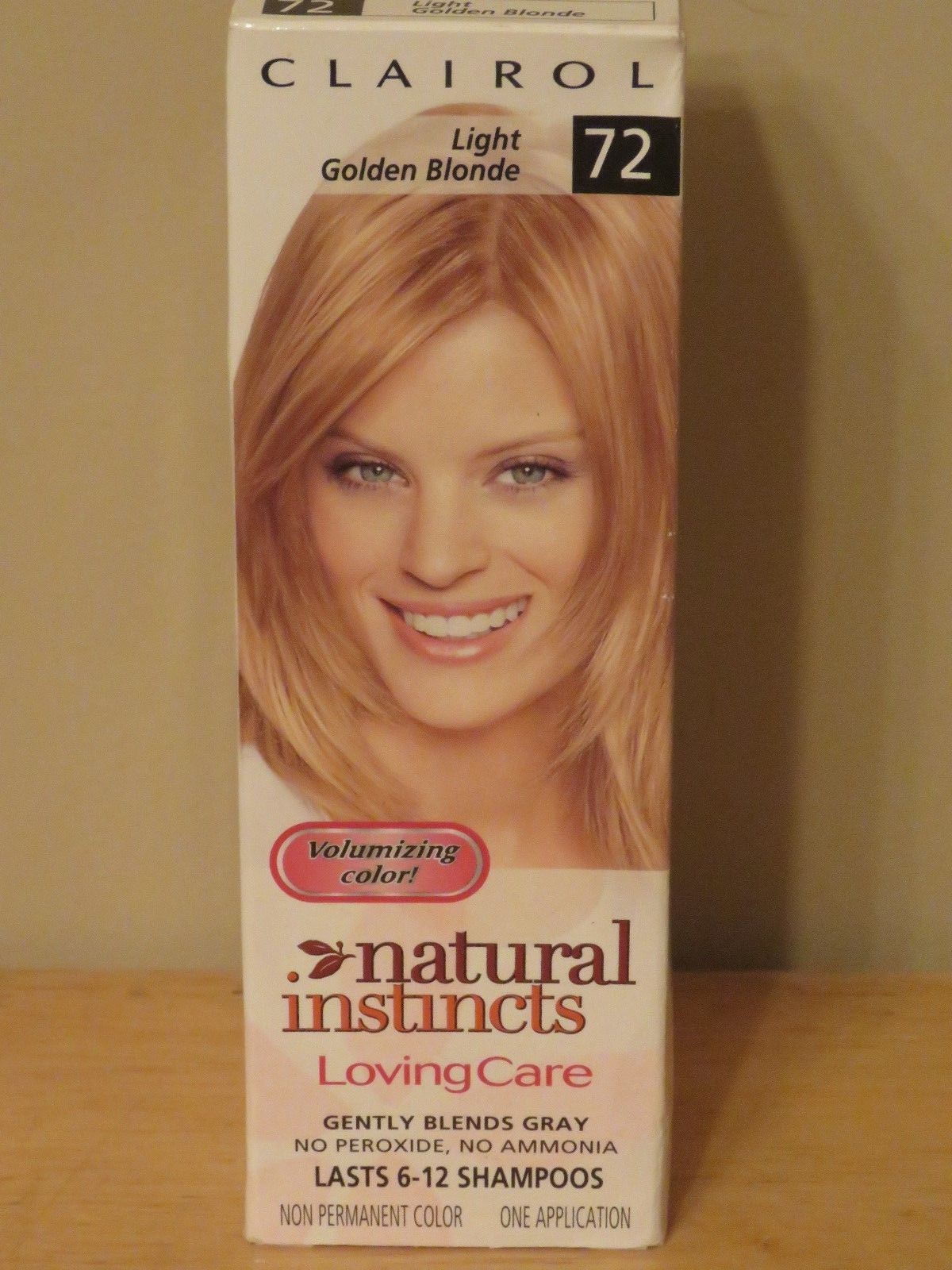 CLAIROL NATURAL INSTINCTS LOVING CARE HAIR COLOR 72 LIGHT GOLDEN