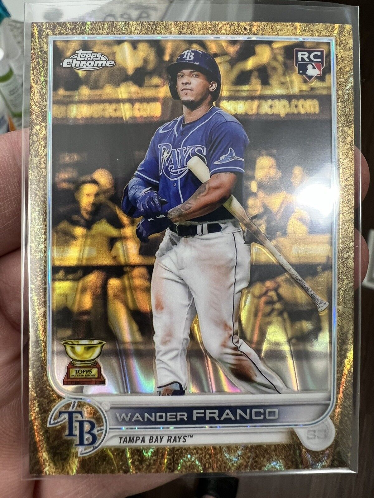 2022 Topps Gilded Collection RayWave Gold Etch Wander Franco 21/25