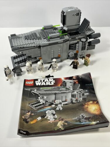 LEGO Star Wars: First Order Transporter 75103 with minifigures and instructions