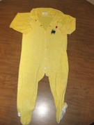 PADDINGTON BEAR vtg yellow sleeper 18M infant pajamas British teddy UK icon 