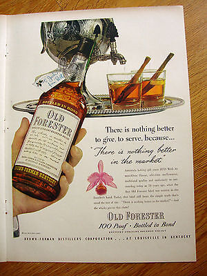 1948 Old Forester Whiskey Ad There is Nothing Better to Give