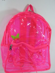 Victorias-Secret-Pink-Clear-Jelly-Backpack-Tote-Book-Bag-Travel-NWT