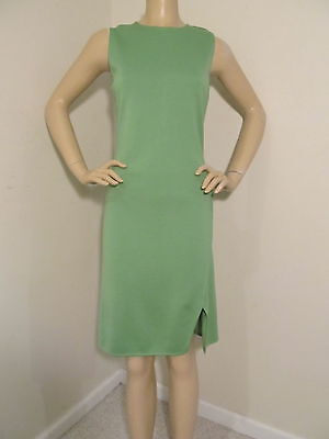 Pre-owned St John Knit Dress Size 2 Green Milano