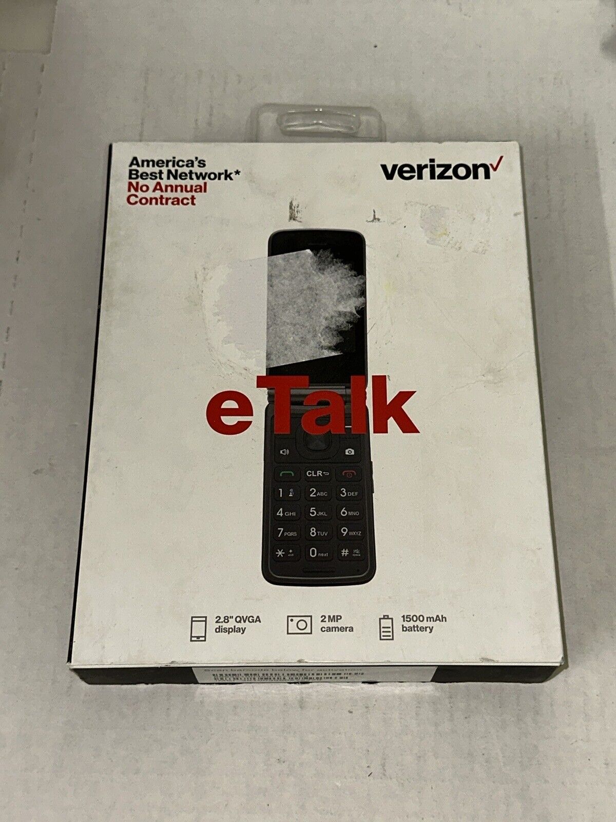 NEW KAZUNA eTalk F119 4G VoLTE Verizon Flip Phone GSM + CDMA Unlocked