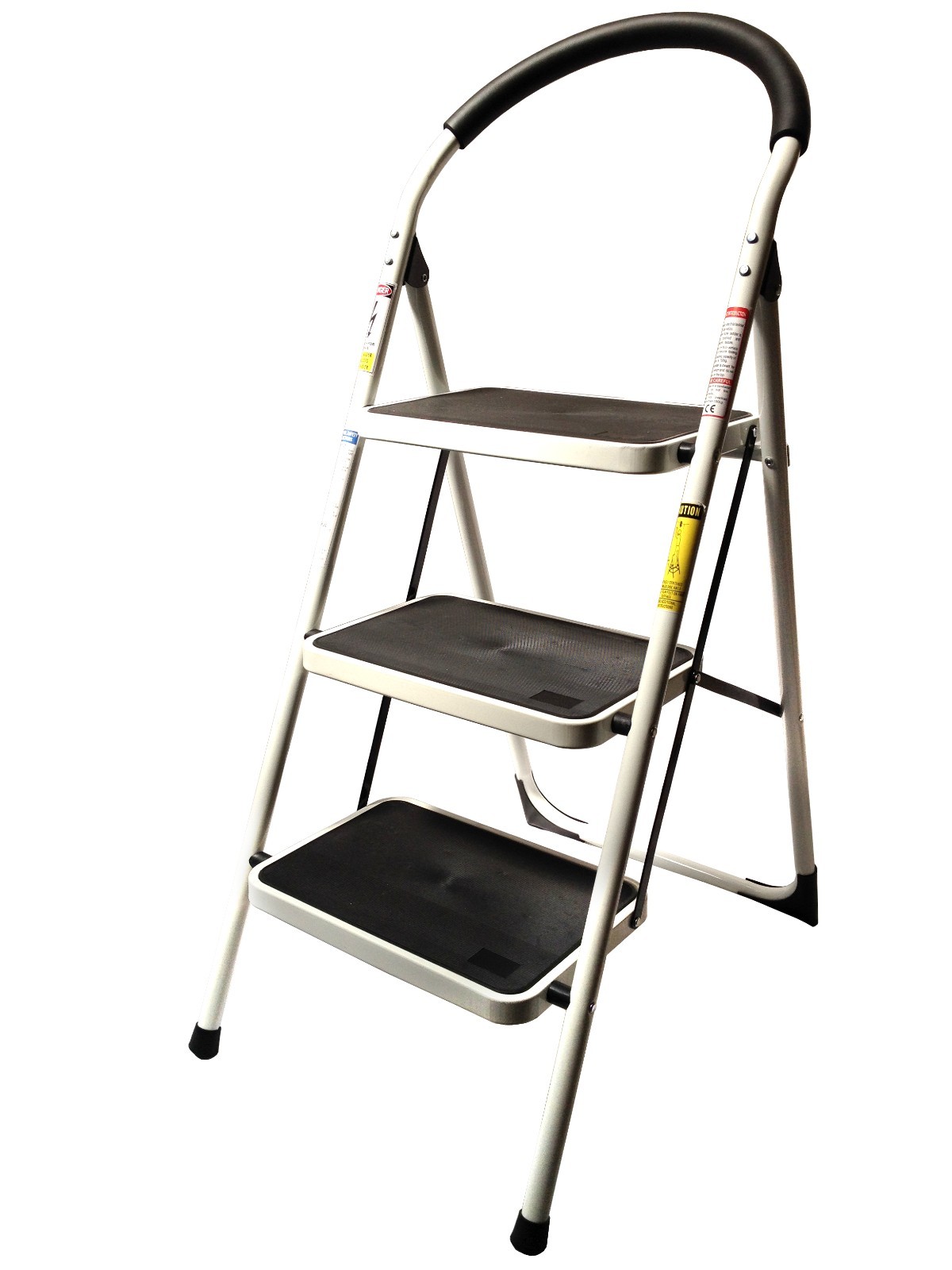 3 Step Ladder Lightweight Folding Stool Heavy Duty