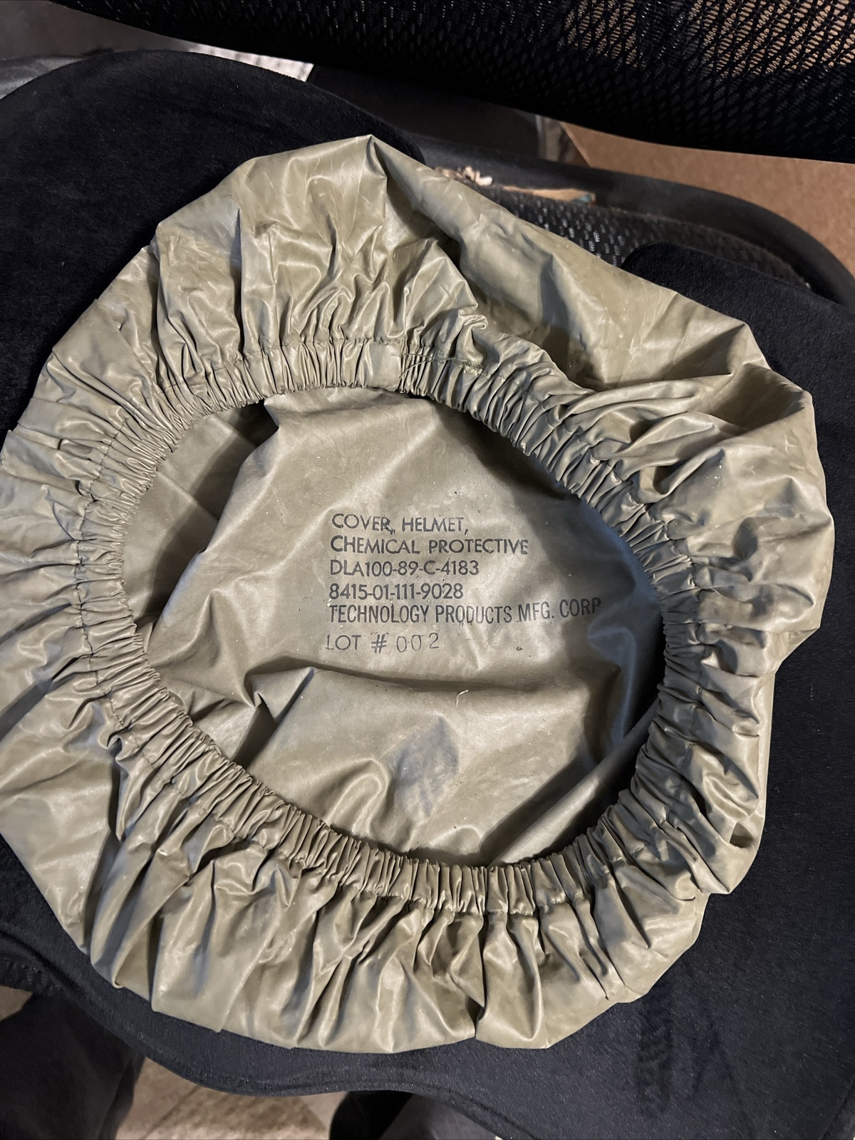 Yahoo!オークション USGI Chemical Protective Helmet Cover OD Gree...