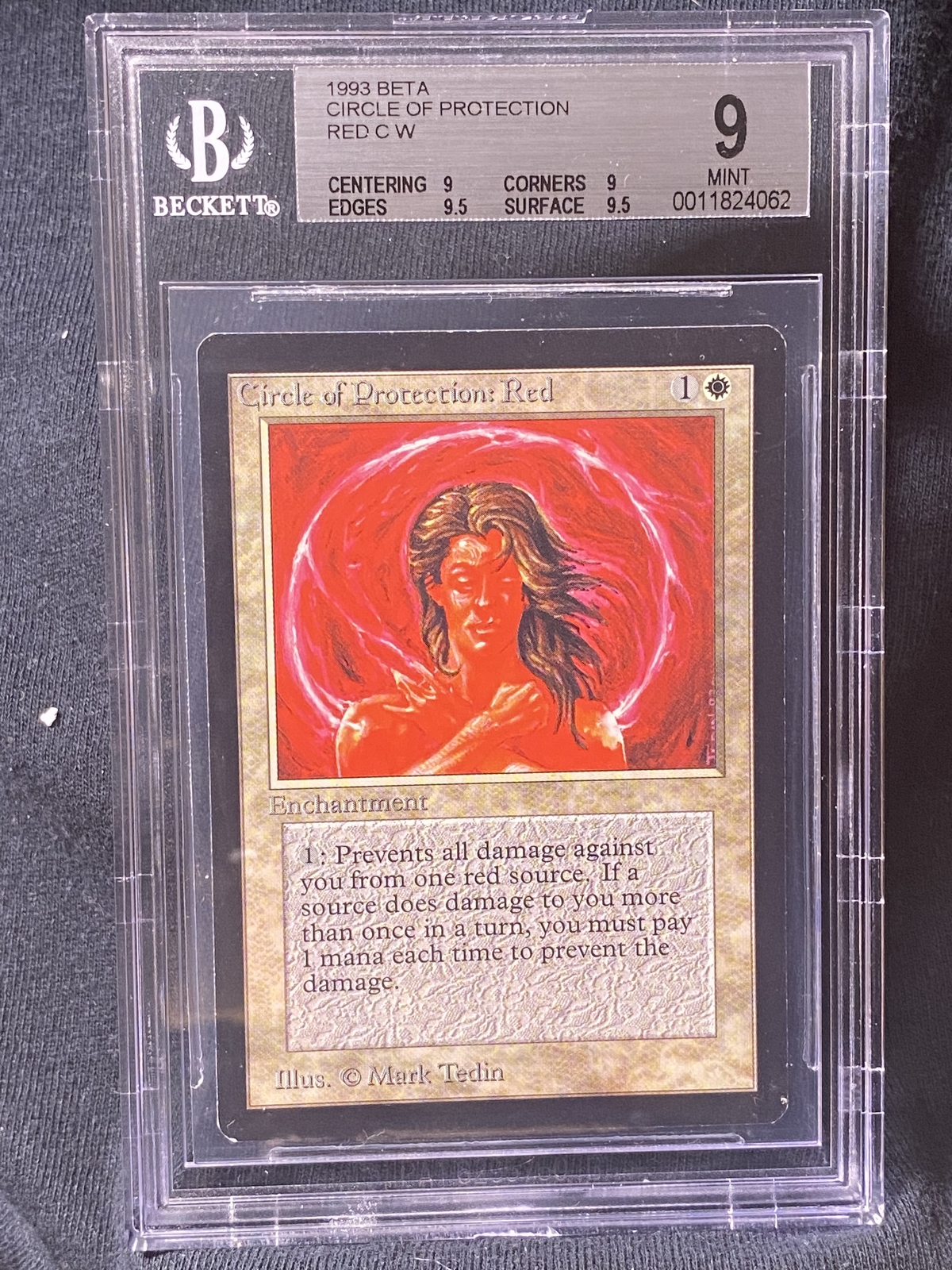 Circle of Protection: Red - BGS 9.0 #11824062 Graded - Beta - MTG