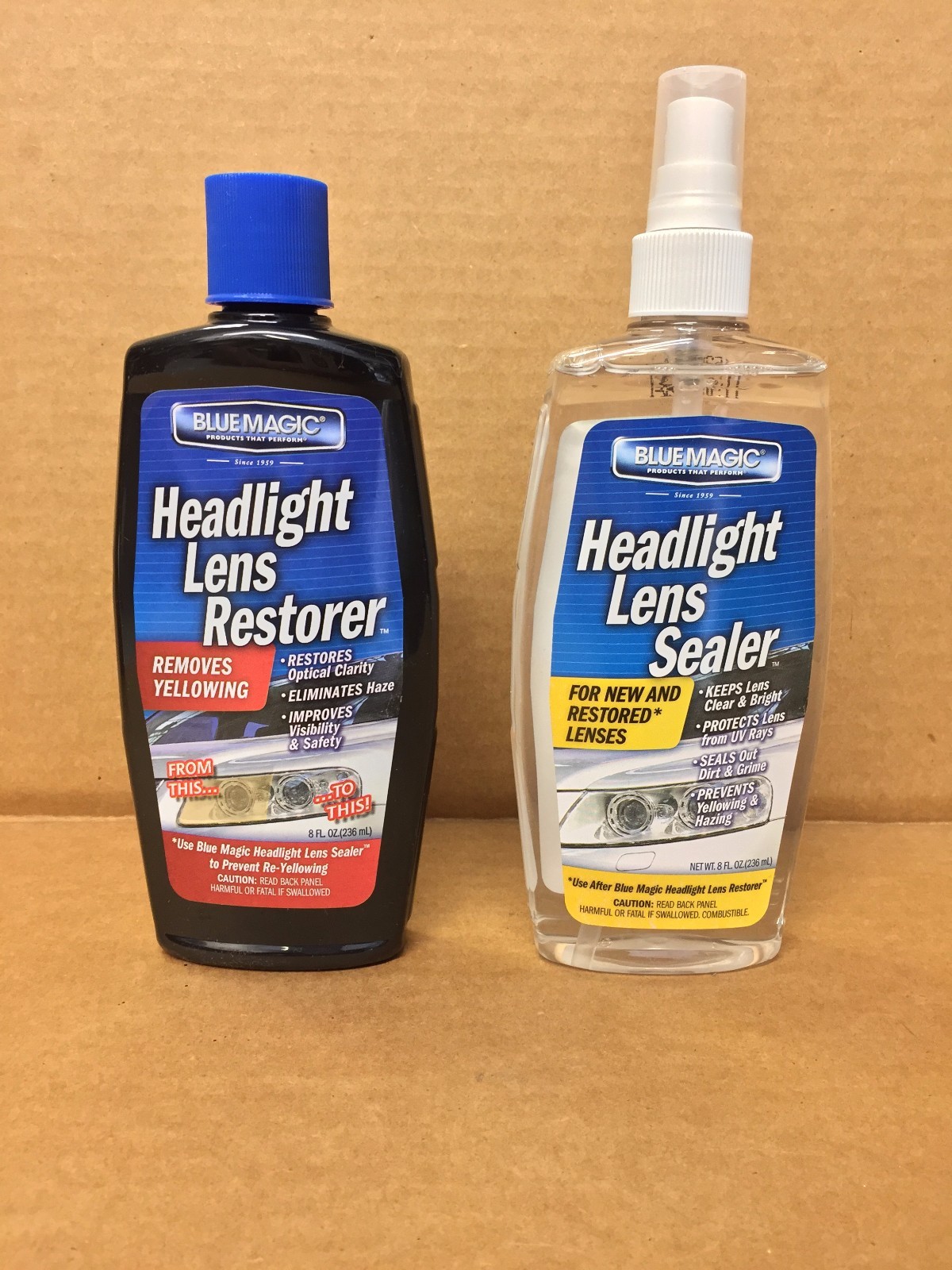 New Blue Magic Headlight Lens Restore And Sealer Free Priority Shipping