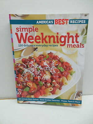 America's Best Recipes Simple Weeknight Meals Guide Book Main Dishes Pizza