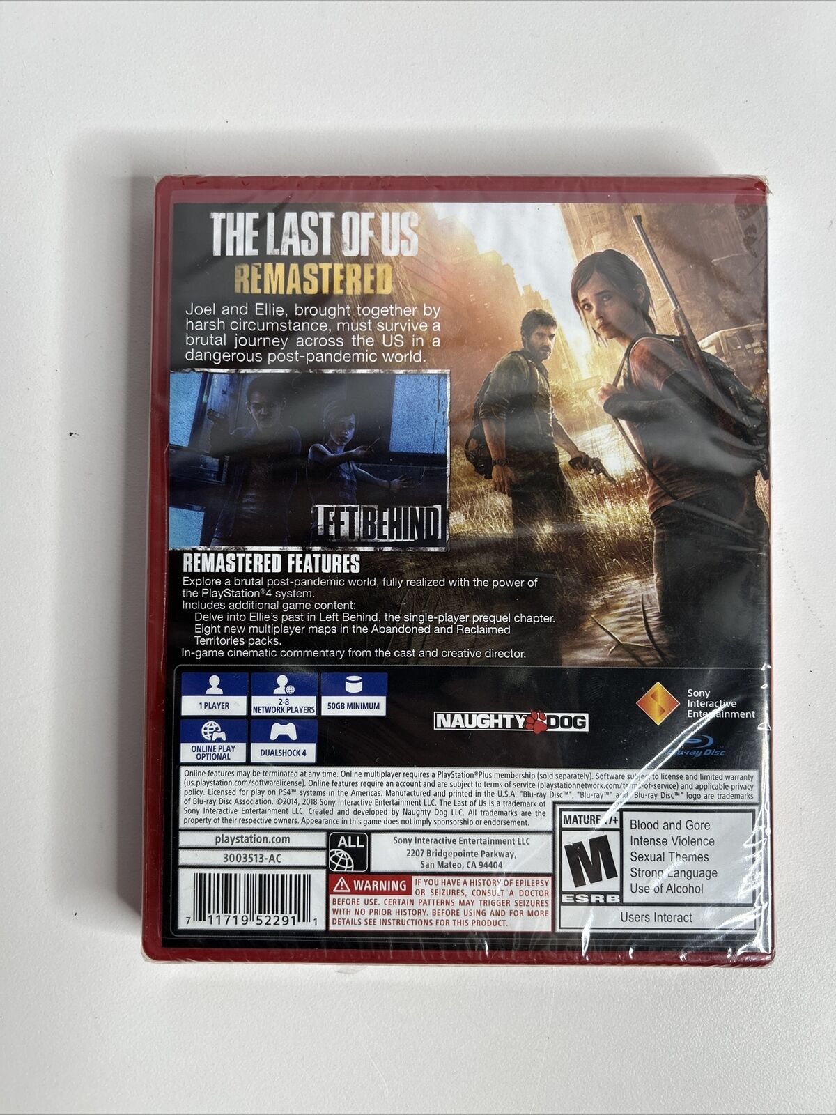 The Last of Us Remastered [ PlayStation Hits ] (PS4) NEW Sealed