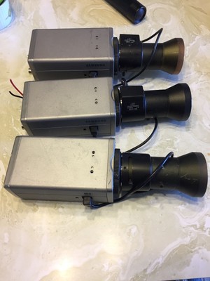 UPC 836164006134 product image for 3 Samsung Scc-130b Digital Color Security Camera's W/ Gv-5-100adc 5-100mm F1.8 | upcitemdb.com