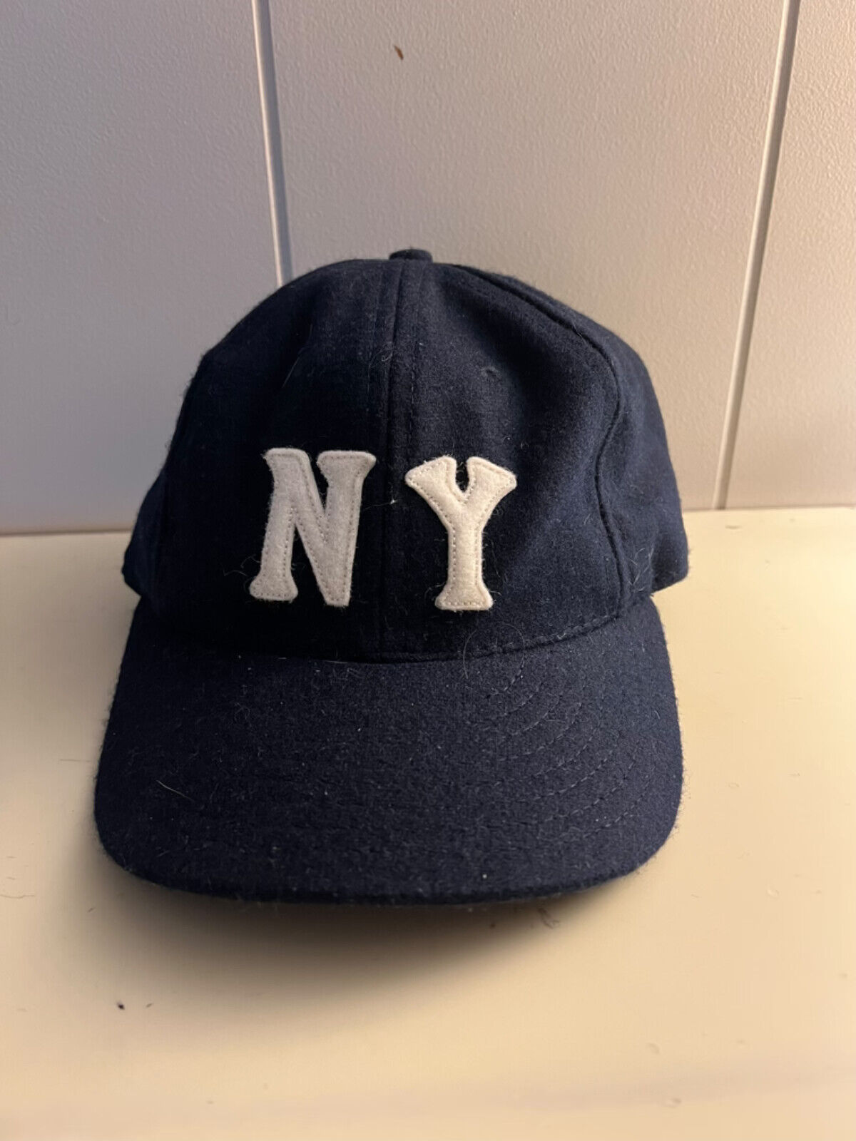 Ebbets Field Flannels Flannel MADE IN USA NAVY NY Hat Mens Adjustable