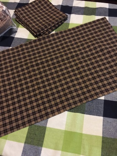 Curtains Ideas black and khaki curtains : Quarter King Quilt Shams Curtains Set Khaki & Black & Tan Plaid ...