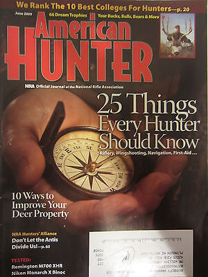 American Hunter Magazine June 2009 We Rank the 10 best Colleges for Hunters