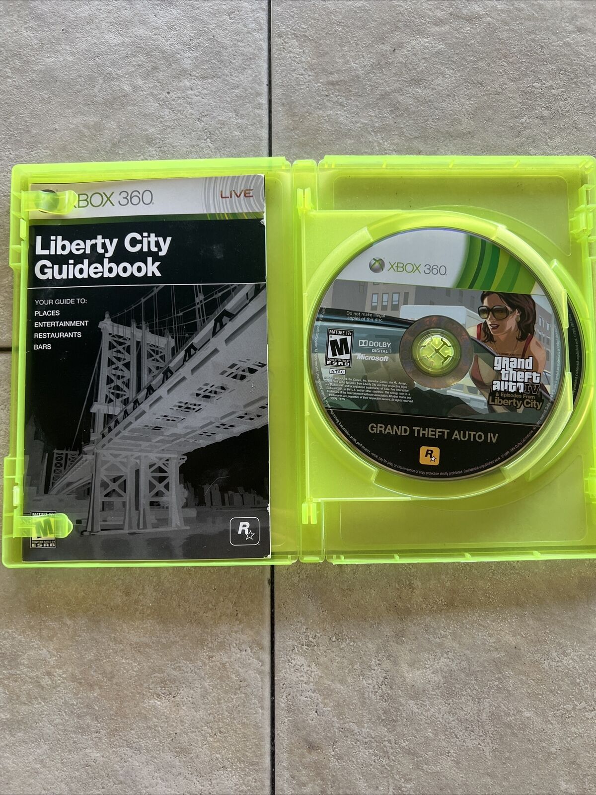 Grand Theft Auto IV GTA 4 & Episodes From Liberty City Xbox 360 W/manual No Map