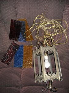 Lamp Chandelier Vintage  vintage Cathedral Swag gothic Light Gothic Medieval chandelier