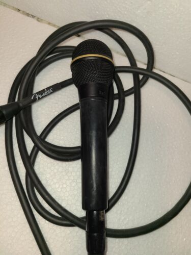 Electrovoice EV ND767 Lead Vocals Microphone W 10' Fender FM10 A2Q Cord Tested