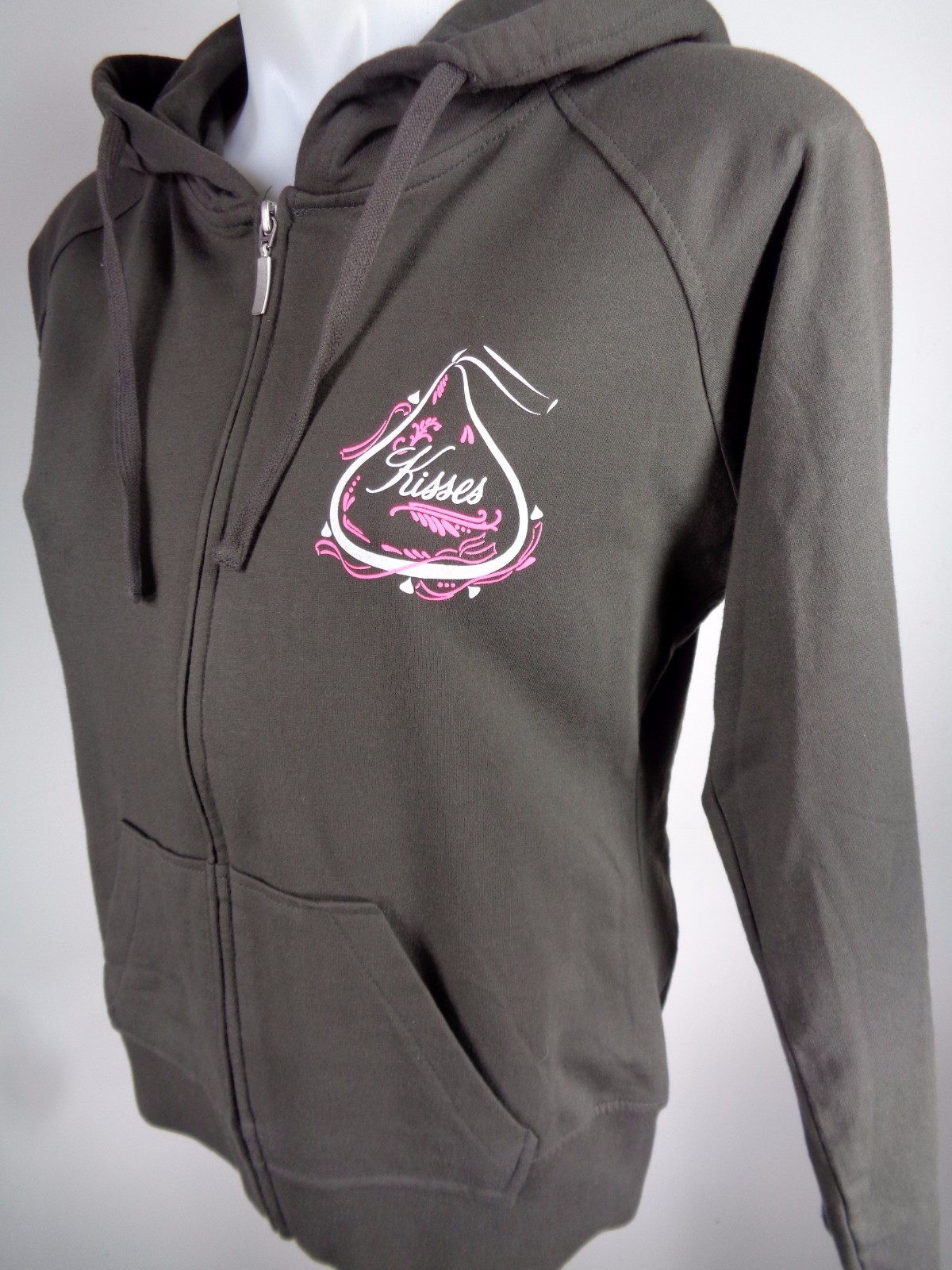 UPC 099413000363 product image for Kisses Hoodie Sweatshirt Womens Small Chocolate Brown Pink Candy Artisans | upcitemdb.com