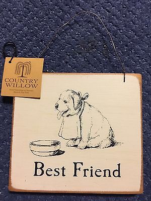 Country Willow (Puppy) Best Friend Cousin Farm Hand Crafted Wood Wall