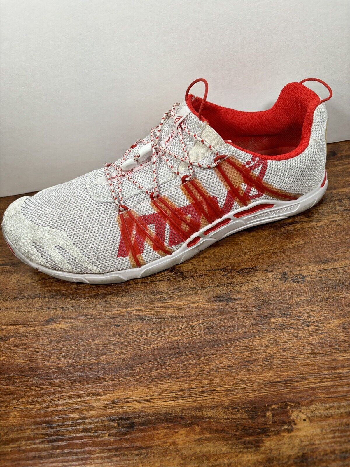inov-8 Bare-X Lite 150 Running Shoes Sneakers White Red Mens Size 12 Drawstring
