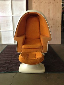 Vintage Retro 1970s Lee West Alpha Chamber Egg Chair 100 