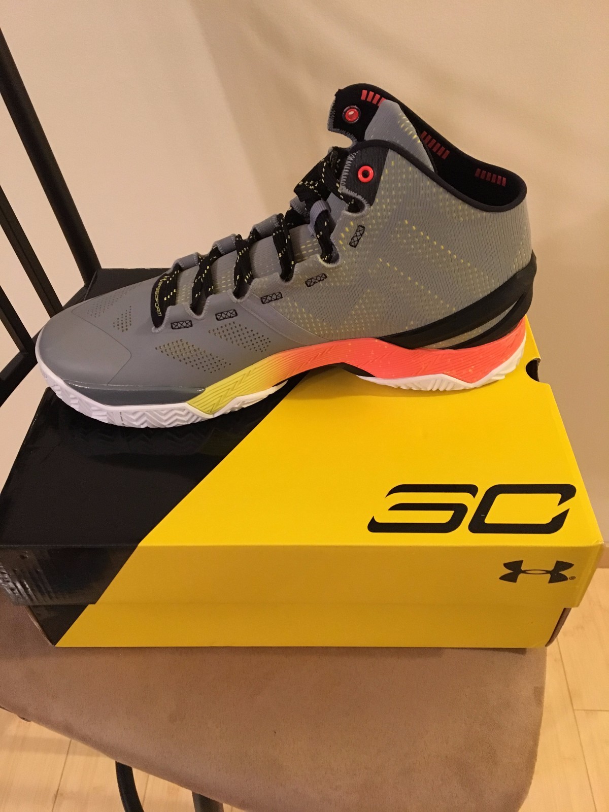 Pre-owned Under Armour Curry 2 Forging Iron Sharpens Iron In Gray