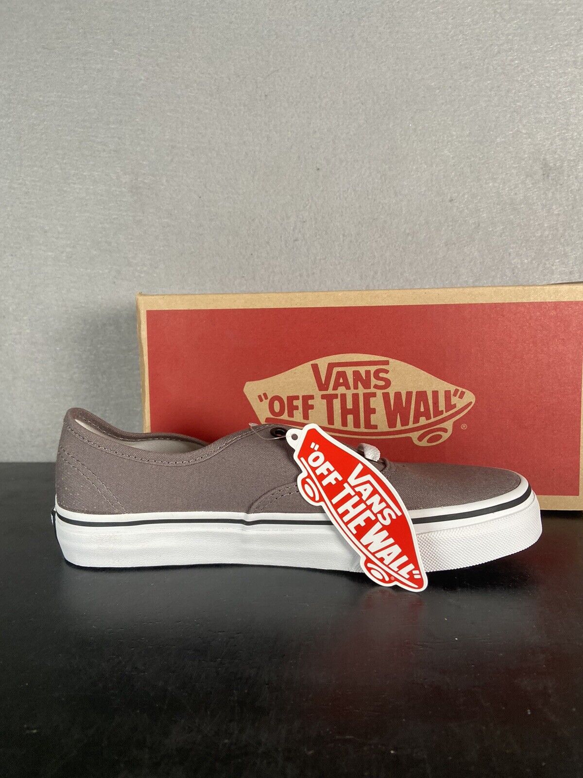Vans New Authentic Classic Sneakers Pewter Grey Canvas Shoes Men's Size 9.5 W 11