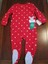 New-NWT-Carter-Red-Polka-Dot-Christmas-Mouse-Fleece-Blanket-Sleeper-PJs-3T-Twin