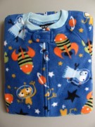 Joe Boxer Soft Baby Blanket Sleeper With Feet Space Ship Alien Size 3T Brand New