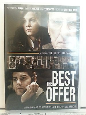 THE BEST OFFER (2014, DVD) GEOFFREY RUSH & SYLVIA HOEKS (New But Watched (Geoffrey Rush The Best Offer)