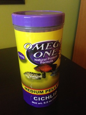 Cichlid Formula Medium Pellets 6.5oz Omega One ...